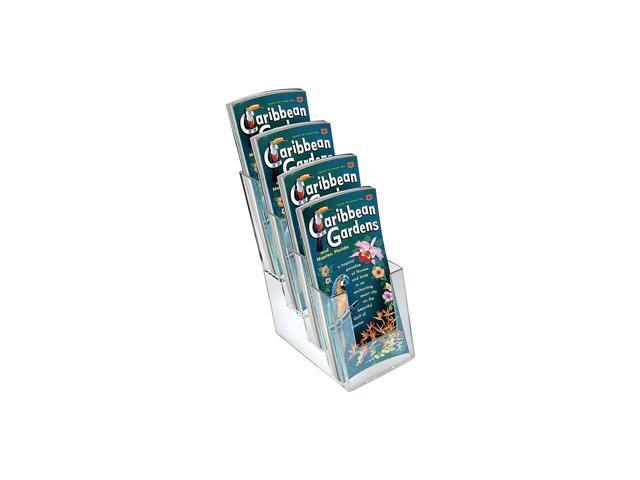 Azar Four-Tier Four-Pocket Trifold Brochure Holder 252388
