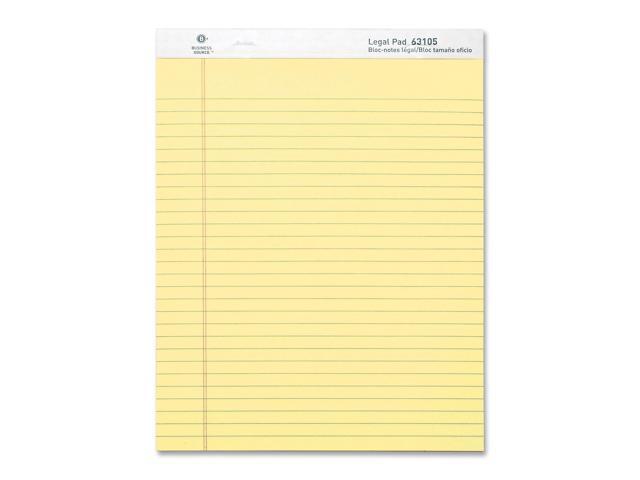 Business Source Legal Pads Legal Ruled 50 Sht 8-1/2'x11-3/4' 12Pack CA 63105