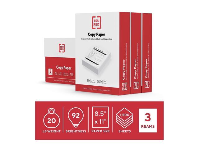 TRU RED 8.5 x 11 Printer Paper 20 lbs. 92 54052/TR56959