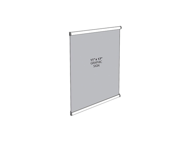 Azar 11' x 17' Vertical/Horizontal Door Sign Snap Frame 300198
