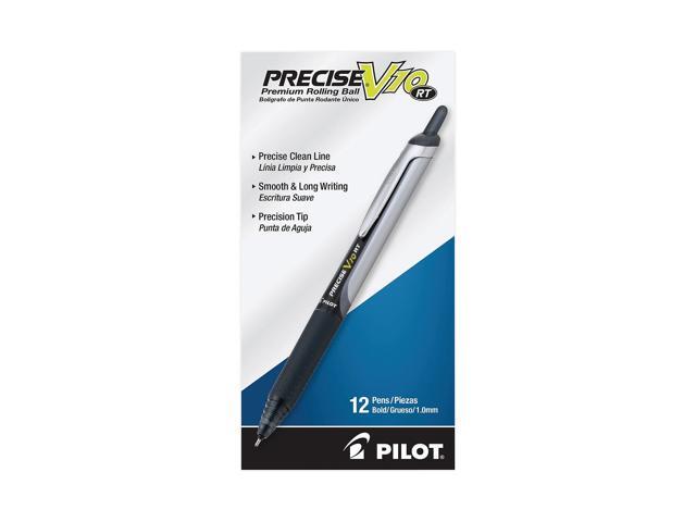 Pilot Retractable Roller Ball Pen Bold 1 mm Black Ink/Barrel Stand 13450