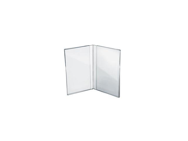 Azar Displays Acrylic Dual Frame Sign Holders 10/Pack 107702