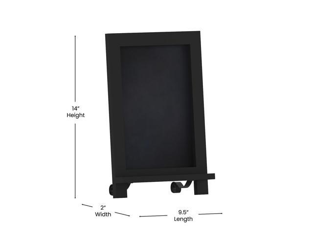 Flash Furniture Canterbury Tabletop Magnetic Chalkboard Sign Black 9.5' x 14' (HFKHDGDIS222315)