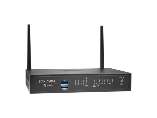 SonicWall TZ270W Firewall (Gen 7) w/ Secure Upgrade Plus (3-Year Advanced Protection Security Suite) and 1 Year CSE (3 & Free program) 03-SSC-3002