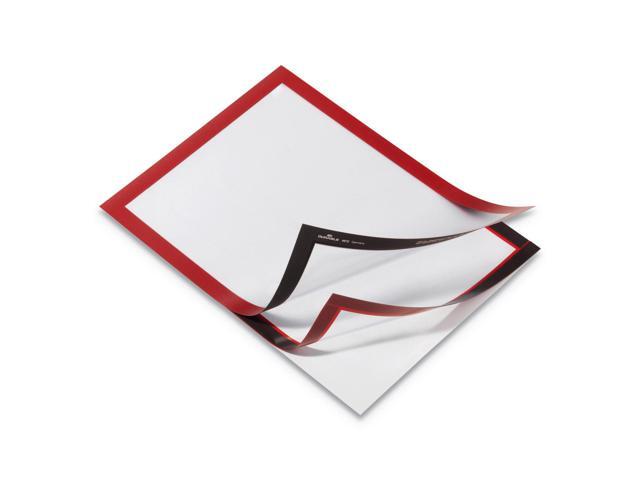 Durable Adhesive Frame Magnetic Seal Letter 8-1/2'x11' Red 476803
