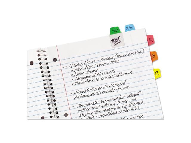 Avery Mini Ultra Tabs, 1 x 1.5, 2-Side Writable, Red/Blue/Orange, 80 Repositionable Tabs (74763)