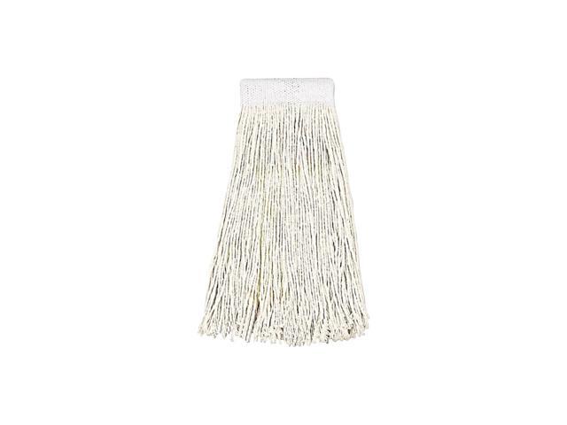 Boardwalk Mop Head Premium Saddleback Head Cotton Fiber 24oz White 12/Carton