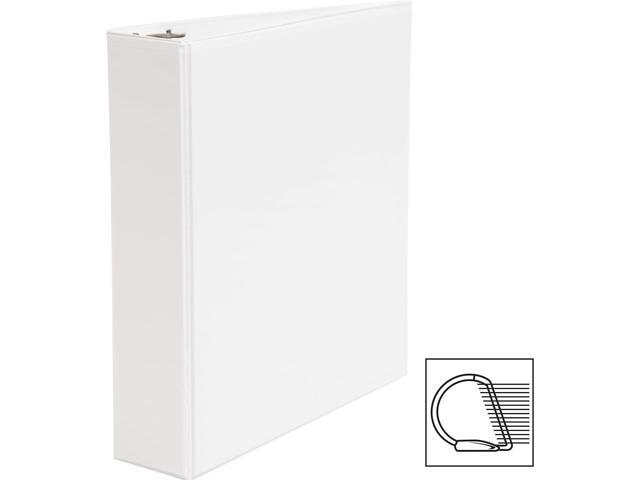 Business Source D-Ring Binder w/ Pockets 2' Capacity White 28442