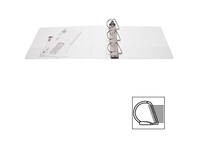Business Source D-Ring Binder w/ Pockets 2' Capacity White 28442