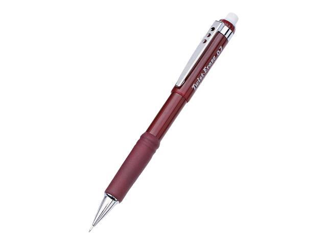 Pentel Twist-Erase III Mechanical Pencil 0.7 mm Red Barrel QE517B