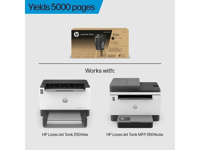 HP 153X Original Laser Toner Cartridge Black 1 Each W1530X