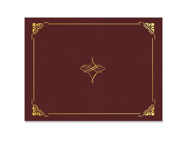 Geographics Gold Foil Border Certificate Holder - Letter - 8 1/2' x 11' Sheet Size - Cordova, Gold - Recycled - 5 / Pack