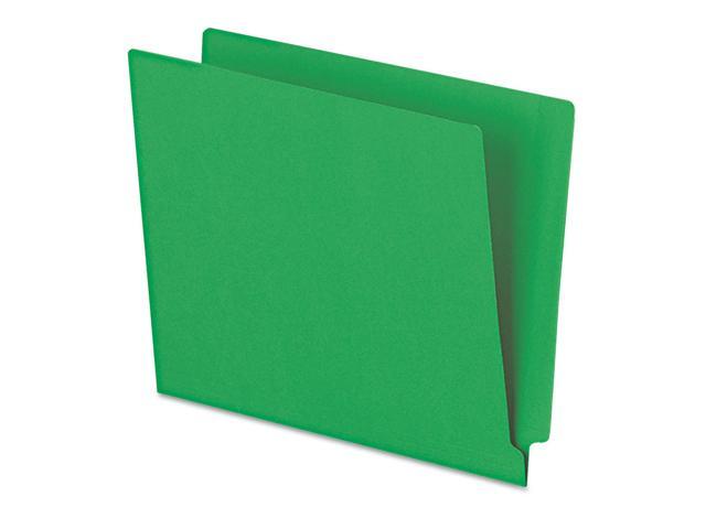 Pendaflex Reinforced End Tab Folders Two Ply Tab Letter Green 100/Box H110DGR
