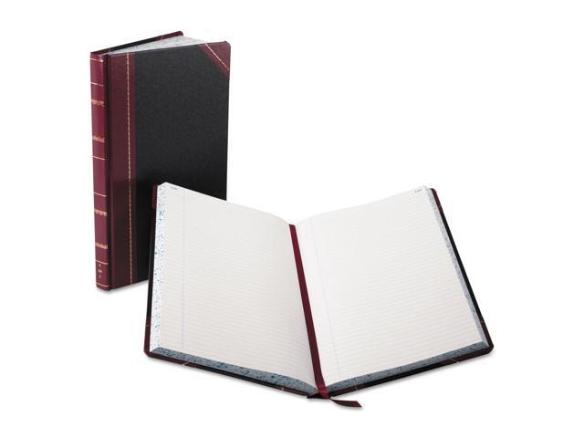 Boorum & Pease Record/Account Book Black/Red Cover 300 Pages 14 1/8 x 8 5/8 9300R