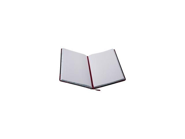 Boorum & Pease Record/Account Book Black/Red Cover 300 Pages 14 1/8 x 8 5/8 9300R