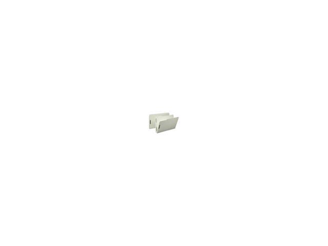 Nature Saver SP17235 Pressboard Fastener Folder - 8.50' Width x 14' Length Sheet Size - 2' Expansion - 2 Fastener - Gray/Green - 25 / Box, 1 Box