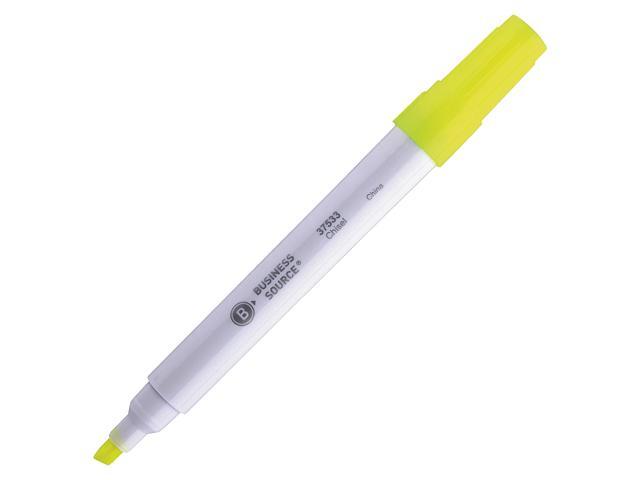 Business Source Highlighter Chisel Tip Florescent Yellow 37533