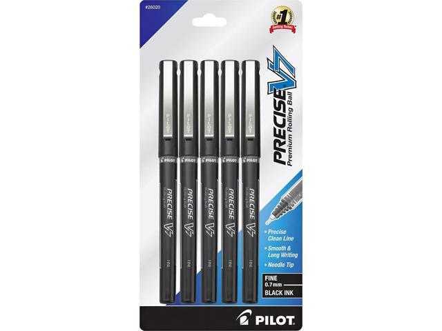 Pilot Roller Ball Pen Nonrefillable Fine 5/PK Black 26020