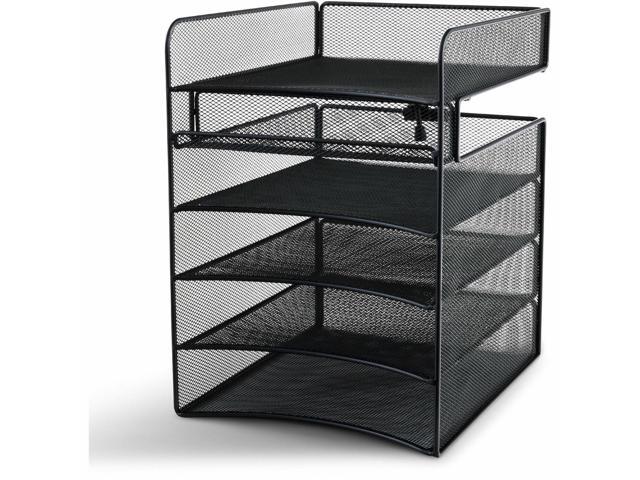 Safco Horiz Hanging Organizer 10'x12'x14' Black 3240BL