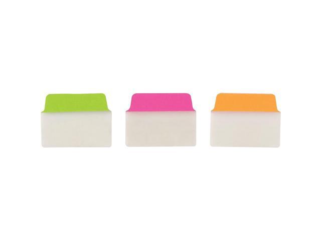 Avery Ultra Tabs Repositionable Tabs 2 x 1 1/2 Neon: Green Orange Pink 48/Pack 74756
