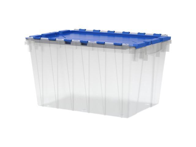 Akro-Mils Storage Box 12-Gallon 15'x21-1/2'x12-1/2' Clear/Blue 66486CLDBL
