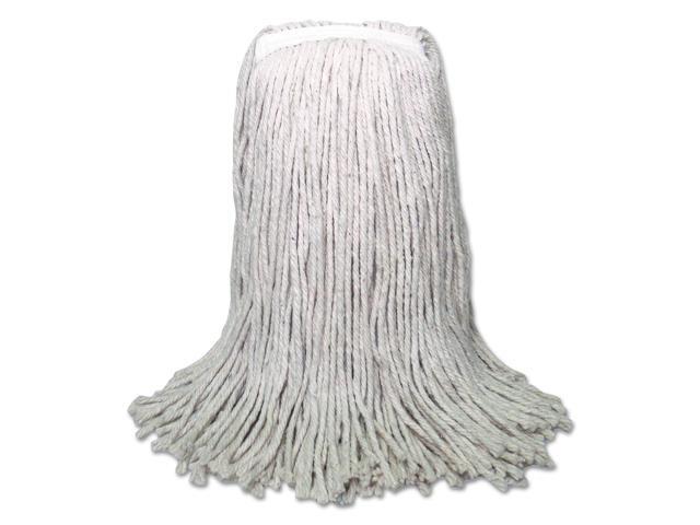 Boardwalk Banded Mop Head Cotton Cut-End White 16oz 12/Carton CM20016