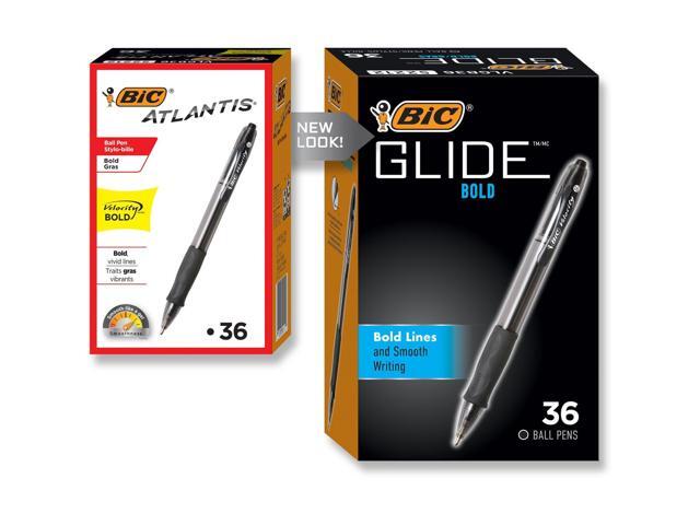 BIC Velocity Retractable Ball Pen Black Ink 1.6 mm 36/Pack VLGB361BK