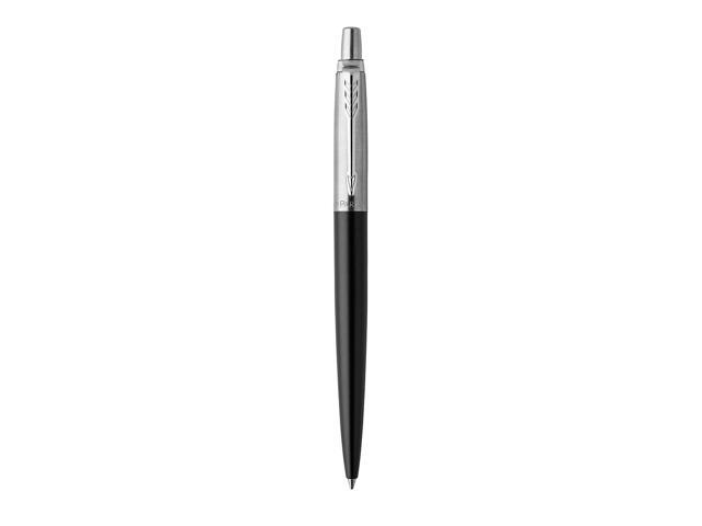 Parker Jotter Retractable Ballpoint Pen Black Barrel w/Blue Ink Medium Point 1953184