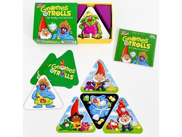 Trend Enterprises T-20003 Gnomes Vs Trolls Three Corner Card Game