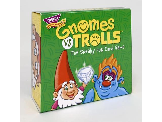 Trend Enterprises T-20003 Gnomes Vs Trolls Three Corner Card Game