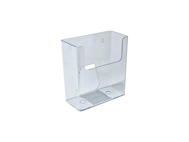 Azar 1-Pocket Poly Letter/Legal Size Magazine Wall File Clear 4-Pack (252415)