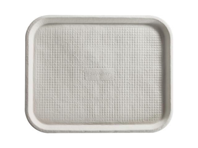 Chinet Savaday Molded Fiber Food Trays 14 x 18 White Rectangular 100/Carton