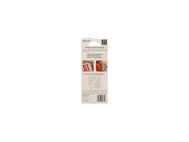 Velcro Extreme Outdoor 1'W x 4'L Sticky Back Hook & Loop Fasteners 821114