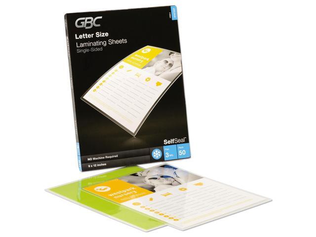 Gbc Laminating Sheets, 12-3/16x9-1/4', PK50 Gloss 3747307CF