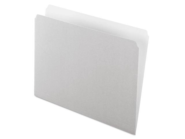 Pendaflex Colored File Folders Straight Cut Top Tab Letter Gray/Light Gray 100/Box 152GRA
