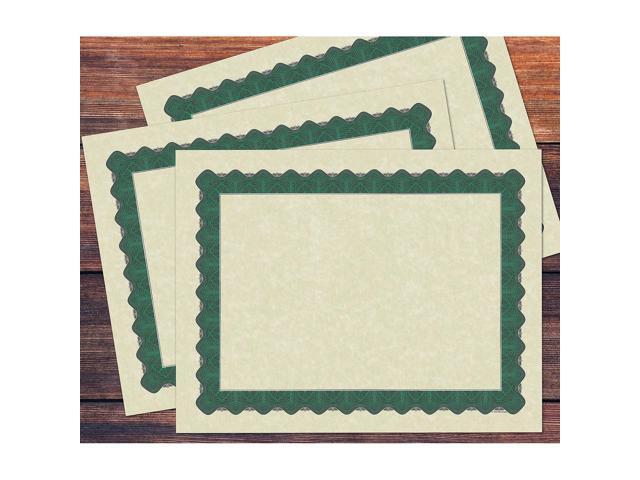 Great Papers Metallic 8.5 x 11 Certificates Beige/Green 934200