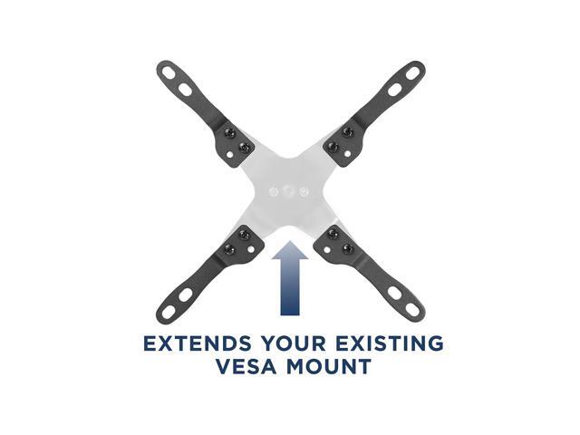 Mount-It! VESA Mount Adapter Kit TV Wall Mount Bracket Adapter Converts 75x75 and 100x100 mm Patterns to 200x100 and 200x200 mm
