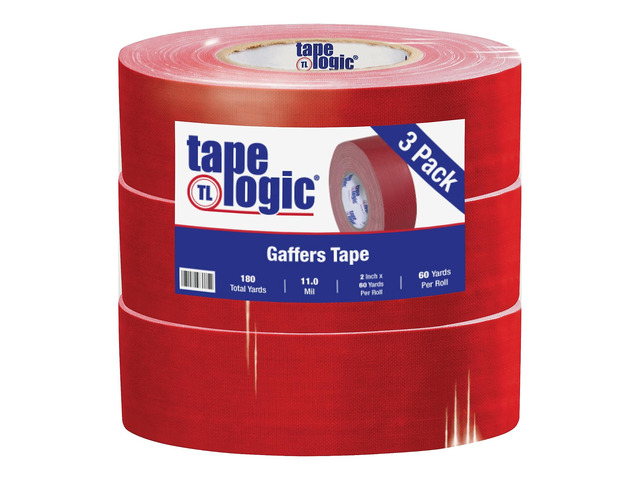 Tape Logic Gaffers Tape 11.0 Mil 2' x 60 yds. Red 3/Case T98718R3PK