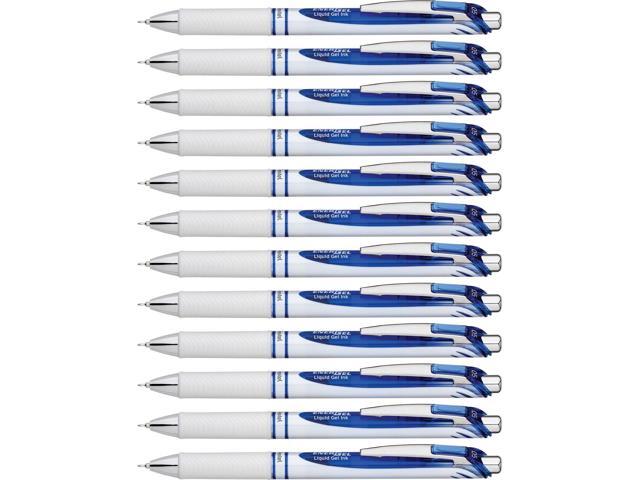 Pentel Gel Pen Retractable/Refillable Needle Tip 0.5mm 12/DZ BE Ink BLN75PWCDZ