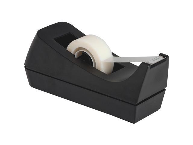 Business Source Tape Dispenser Holds 1/2'-3/4'x36 Yds 1'Core Black 32954