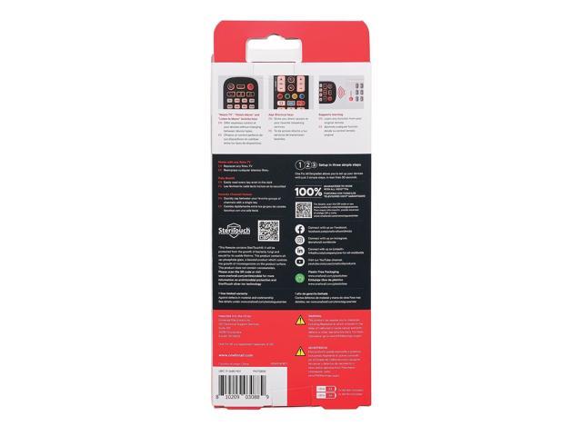 One For All Essential 8-Device Backlit Universal Remote (URC3680) UEBVURC3680