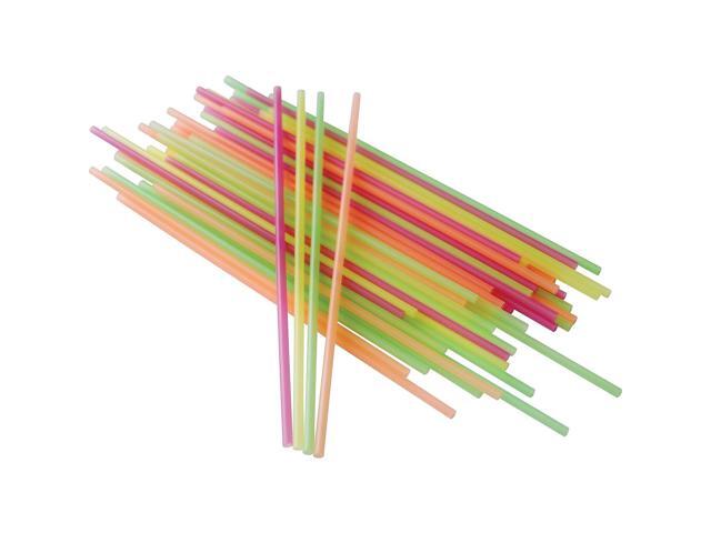 Berkley Square Neon Sip Sticks, 5.5', Assorted, 1,000/Pack (BSQ1241202)
