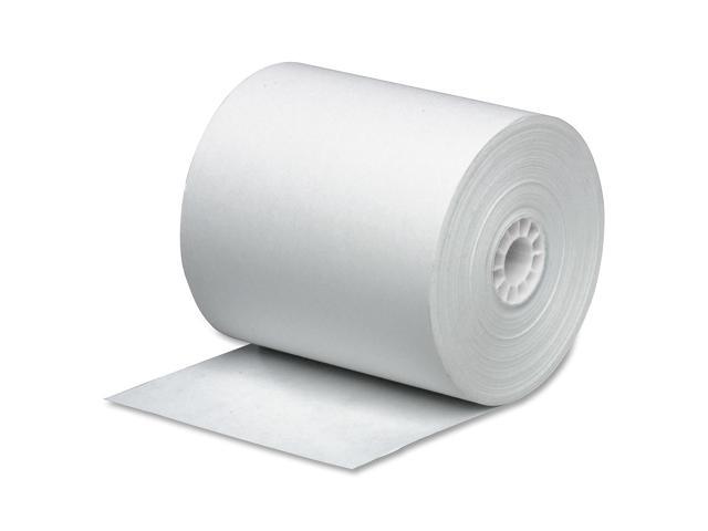 Business Source Paper Roll Single Ply Bond 3'x165' 12/PK White 31827