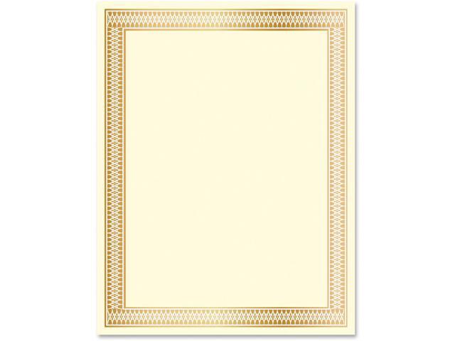 Geographics Traditional Award Certificates - 24 lb - Laser, Inkjet Compatible - Gold100 / Pack GEO47833