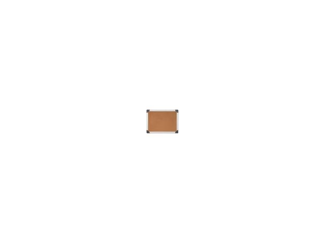 Lorell Cork Board 4'x3' Aluminum Silver/Brown 19192