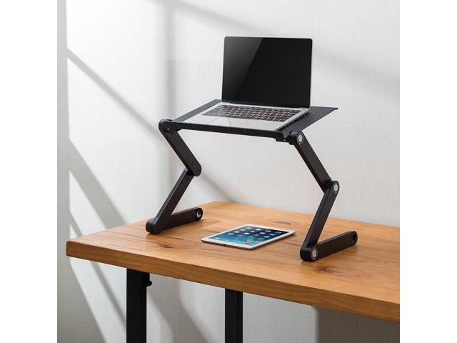 Mount-It! Notebook Stand Adjustable Vented Notebook Table Portable and Lightweight