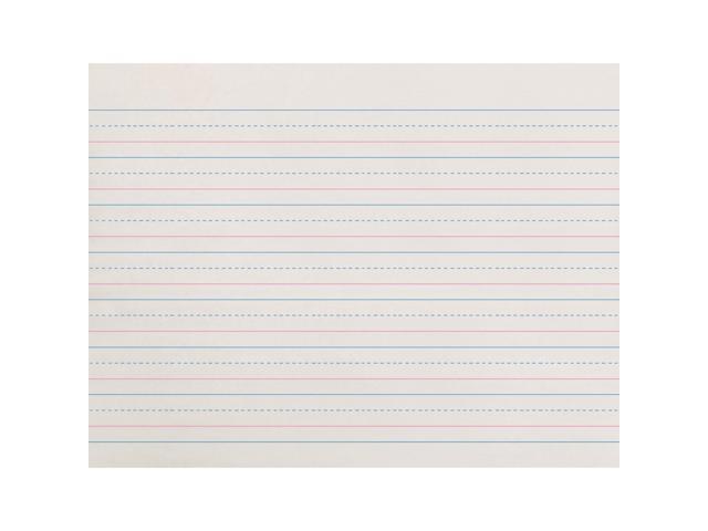 Pacon ZP2611 Ruled Handwriting Paper 500 Sheet - 30 lb Basis Weight - Ruled - 8' x 10.50' - 500 / Pack - White Paper