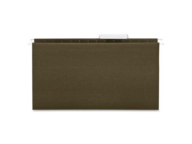 Business Source Hanging File Folder Legal 11 Pt. 1/3 Cut 25/BX Green 43569