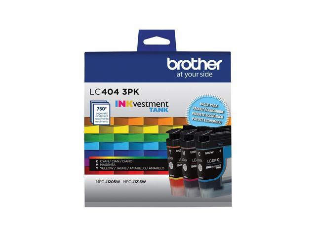 Brother Genuine LC404 INKvestment Tank Standard Yield Color Ink Cartridge Set (Cyan, Magenta, Yellow) - image 3