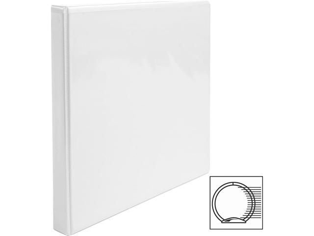 Business Source View Binder w/ 2 Inside Pockets 1/2' Capacity White 09951